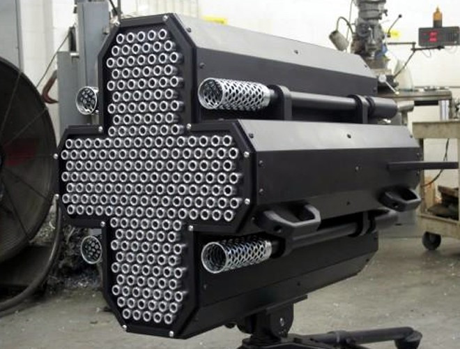 Một trong những mẫu của siêu súng đáng sợ của Công ty Metal Storm Inc