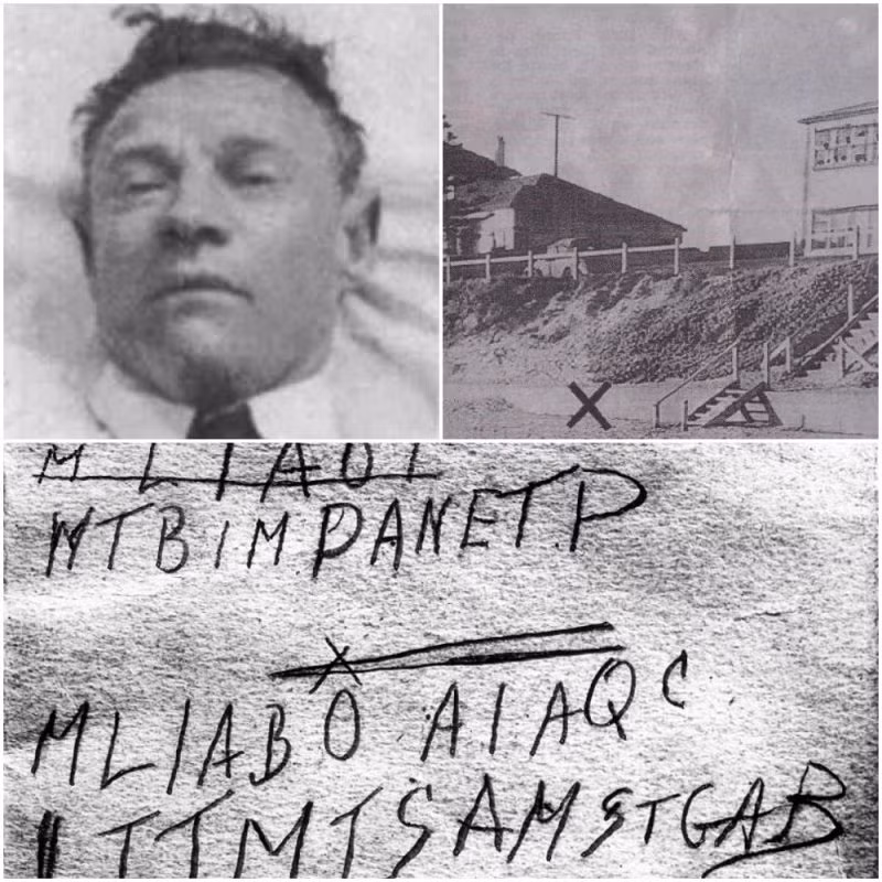 Bên trong túi áo của người đàn ông vô danh có một tấm vé đường sắt đến Bãi biển Henley, một vé xe buýt đến North Glenelg, một chiếc lược kim loại của Mỹ, một gói kẹo cao su Juicy Fruit, một gói thuốc lá của Câu lạc bộ Quân đội, một chiếc khăn tay và một bao diêm hiệu Bryant &amp; May.