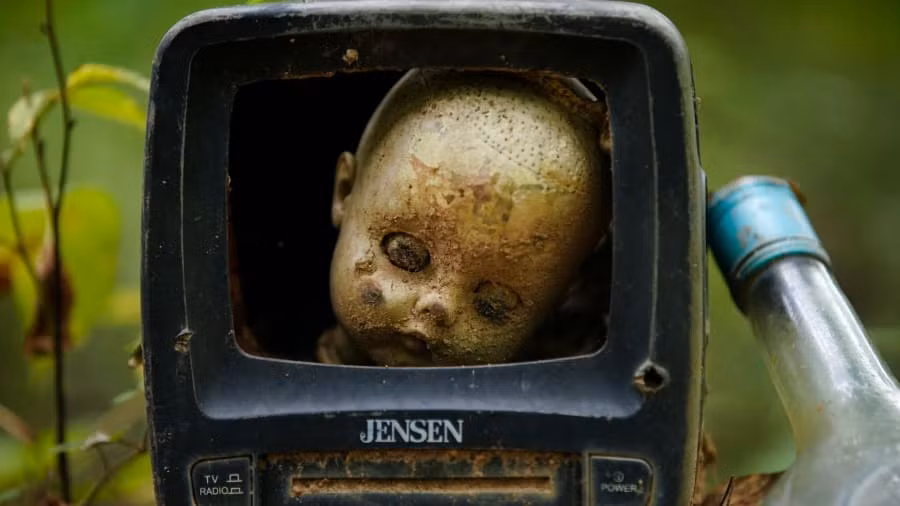 Nguyên do là dọc con đường mòn này có những đầu búp bê cũ kỹ, gương mặt trông rất đáng sợ và đôi mắt vô hồn giống như đang nhìn chằm chằm vào người đi bộ.