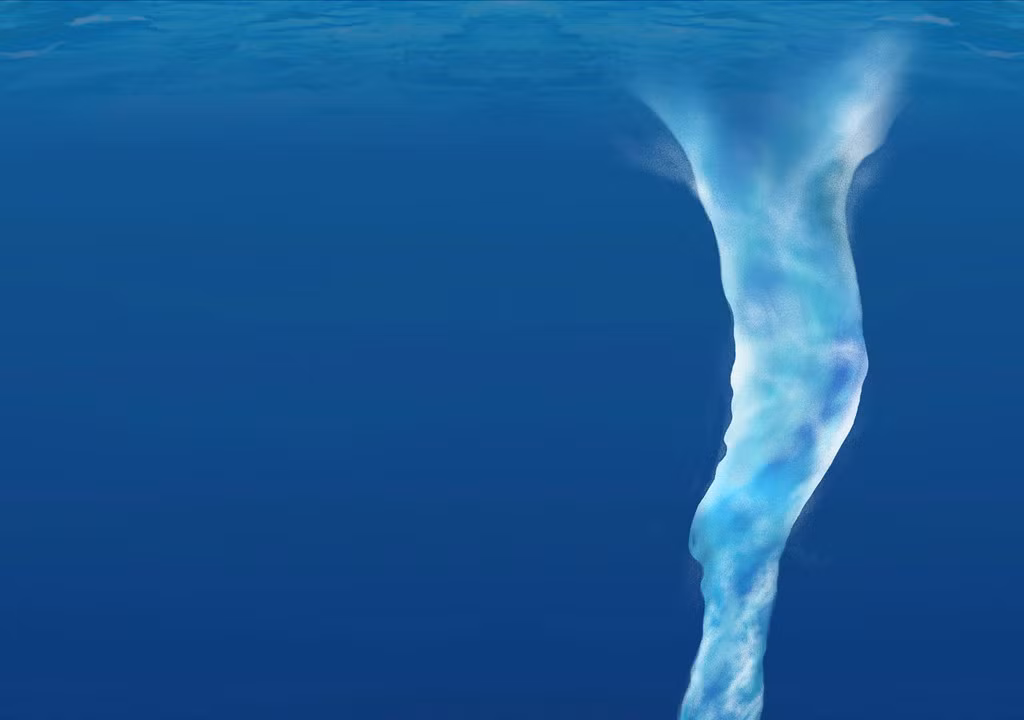 Khi lớp băng xung quanh brinicle dày đến một mức nhất định, cột băng đặc biệt có thể tự duy trì độ lạnh và kéo dài mãi ra dù gặp dòng nước ấm dưới đáy biển.