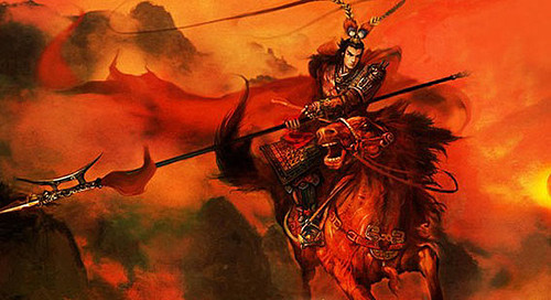 Trong tiểu thuyết Tam quốc diễn nghĩa của La Quán Trung, "chiến thần" Lữ Bố được xem là một trong những kẻ thù mạnh của Tào Tháo. Hai bên từng có nhiều lần giao chiến ác liệt.