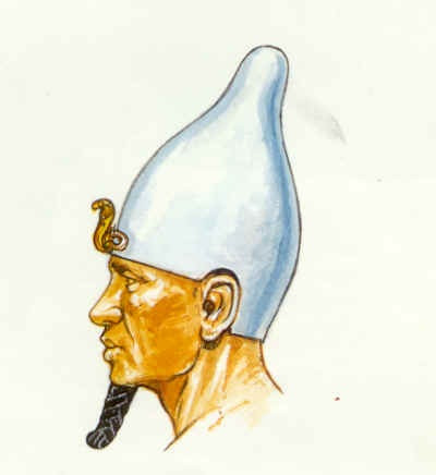 Mỗi vương miện có ý nghĩa riêng và được sử dụng trong các trường hợp cụ thể. Trong số này có vương miện Hedjet hay còn gọi vương miện trắng tượng trưng cho Thượng Ai Cập.