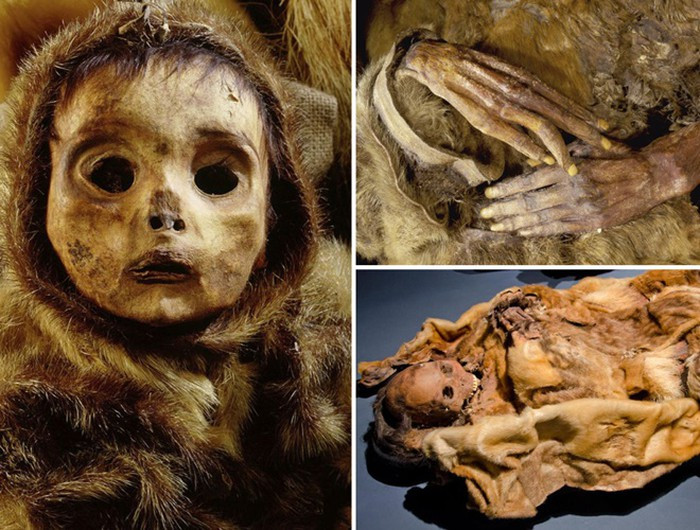 Vào năm 1972, các thợ săn vô tình tìm thấy 8 xác ướp trong một gia đình người Inuit tại Qilakitsoq, Greenland. Trong số này có một xác ướp bé trai 6 tháng tuổi.