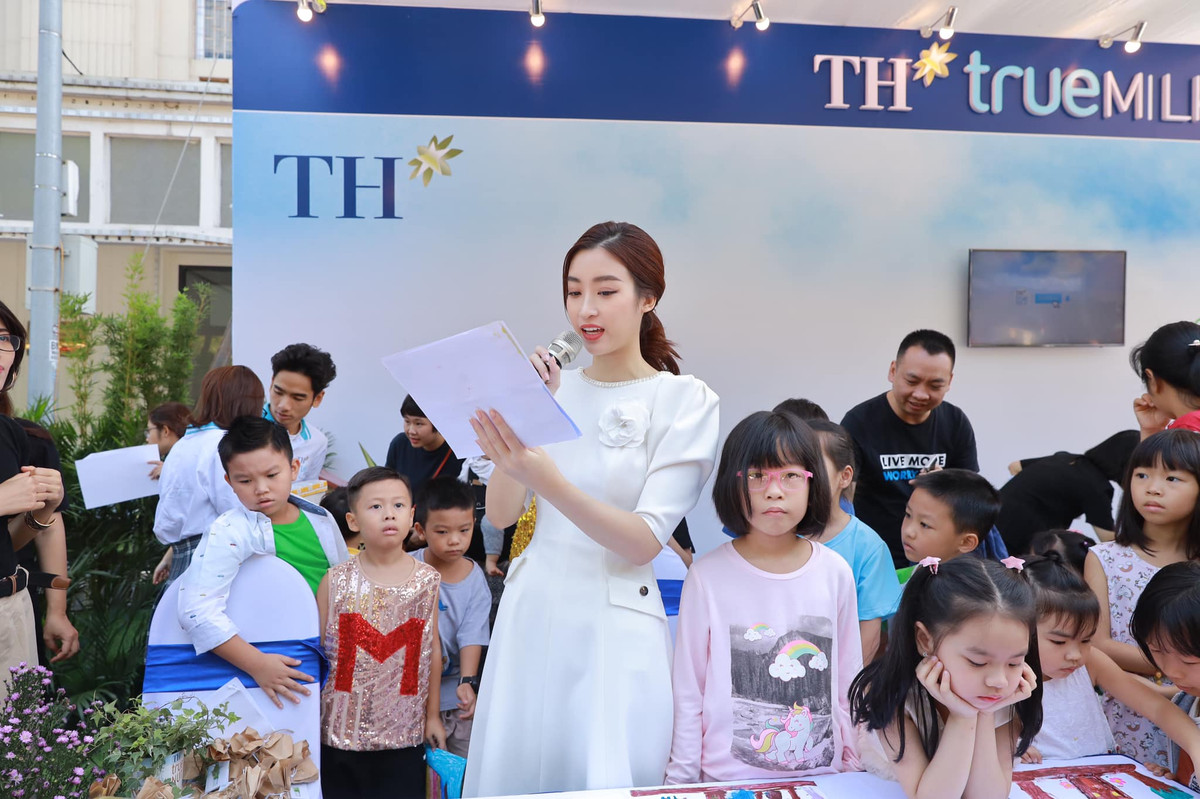 Hoa hau My Linh thich thu truoc y tuong vi moi truong cua thieu nhi