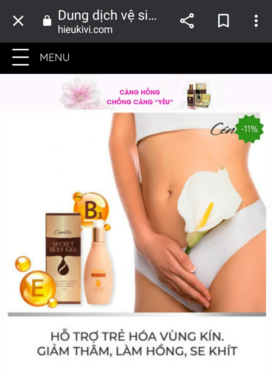 Dung dich ve sinh phu nu thao duoc co an toan?