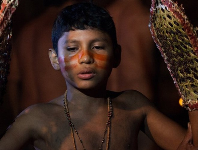 Những chàng trai cho hai tay vào găng tay trong vòng 10 phút để những con kiến đạn tấn công. Theo quan niệm của người Satera Mawe, nếu một cậu bé có thể chịu đựng được những cú cắn từ da thịt từ kiến đạn thì mới chứng tỏ được bản lĩnh nam nhi và sẽ là trụ cột của gia đình sau này. 