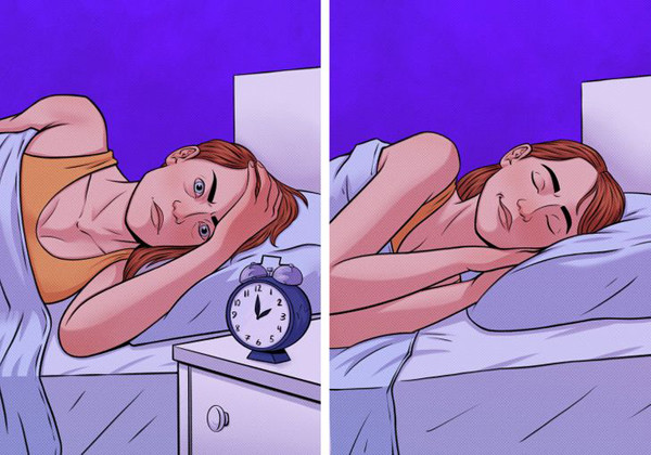 Cách đi vào giấc ngủ trong 2 phút: Để đi vào giấc ngủ chỉ trong 2 phút, bạn cần thư giãn cơ mặt, đặc biệt là vùng miệng. Tiếp đó, thả lỏng vai, hai tay sang hai bên.