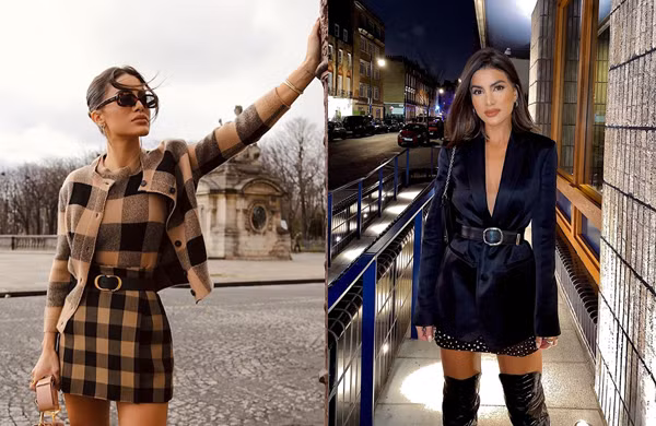 Đai lưng không phù hợp: Đai lưng giúp bạn gái tạo điểm nhấn vùng eo, khiến trang phục tôn dáng hơn. Vậy nhưng, chị em chỉ nên chọn loại đai lưng có độ dày từ 2-4cm, bằng da hoặc chất liệu ánh kim tinh tế, phù hợp với màu sắc trang phục.