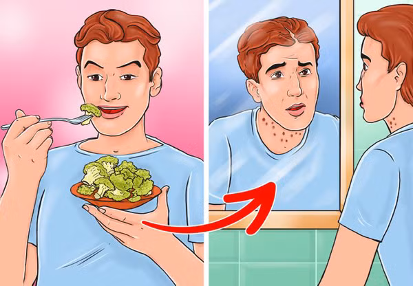 Điểm bất lợi là bông cải xanh chứa thiocyanat có thể dẫn đến sản xuất quá nhiều hormone tuyến giáp. Hậu quả là bạn có thể bị rụng tóc, mặt sưng phù, rạn da. Loại rau này cũng có thể gây dị ứng, phát ban, ngứa da.