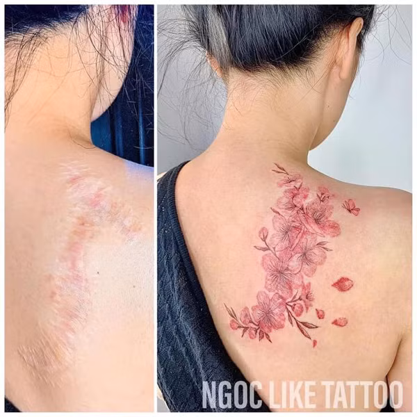 Sự tâm huyết của Ngọc với nghệ thuật xăm hình che sẹo khiến ngay cả những người từng có định kiến với xăm cũng thay đổi quan điểm, chủ động nhờ Ngọc xăm hình.