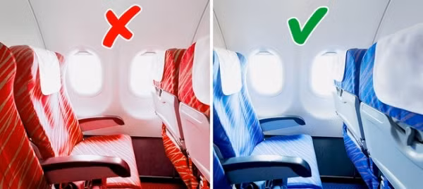 Sau nhiều lần thử nghiệm sử dụng vải bọc ghế màu đỏ, nhiều hãng hàng không phải quay trở về với màu xanh dịu dàng vì những lợi ích mà nó mang lại.