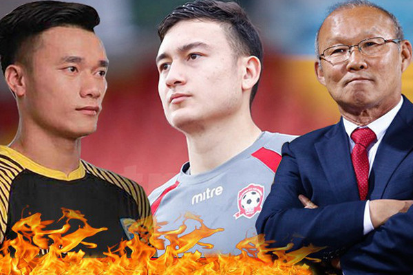 HLV Park Hang Seo muốn Tiến Dũng (trái) trau dồi thêm kinh nghiệm.