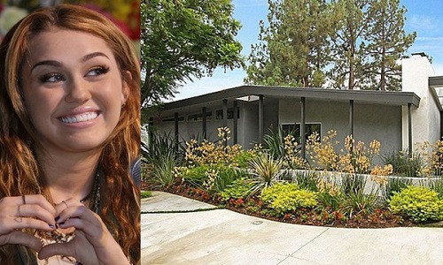 Biệt thự của ngôi sao tuổi teen Miley Cyrus đích thực là tượng trưng cho thế kỷ hiện đại. Ngôi nhà trị giá lên đến 5 triệu USD. Trong đó có căn biệt thự tường gạch, sàn gỗ với nội thất toát lên vẻ cổ kính và sang trọng, một khu bếp hiện đại dành cho những người sành ẩm thực, một quầy bar rộng cùng hầm rượu với hơn 1.000 chai rượu vang các loại. 