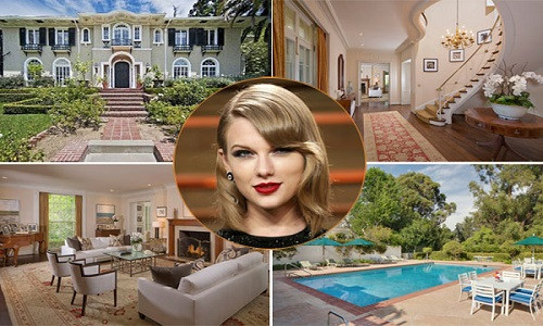 Nữ ca sĩ Taylor swift mới đây vừa bỏ ra số tiền lớn 25 triệu USD tậu thêm một căn biệt thự xa hoa, lộng lẫy tại Beverly Hills dù cô đã có 4 bất động sản khác. Đây là ngôi nhà thứ 5 mà Taylor Swift sở hữu. Với niềm yêu thích bất động sản, công chúa nhạc đồng quê đã tậu nhà ở khắp các thành phố mà cô hay lui tới. Taylor đã có biệt thự xinh xắn 4 triệu USD ở Beverly Hills, lâu đài nguy nga 18 triệu USD ở Rhode Island, biệt thự đồng quê ở Nashville và căn penthouse ở New York.