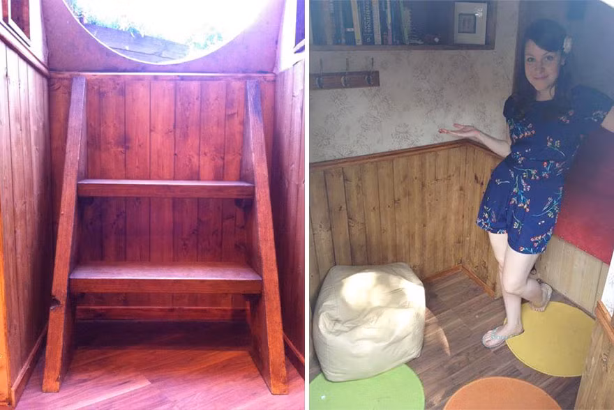 Nội thất căn nhà nhỏ này cũng đầy đủ không thiếu thứ gì.