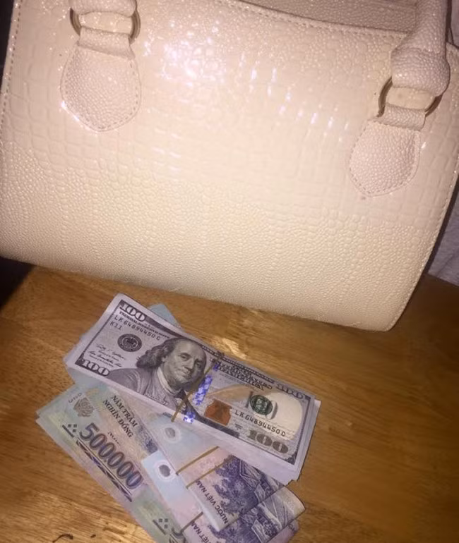 Chiếc túi Hermes giá hàng chục triệu đồng của Phi Thanh Vân. Ảnh: Dân Việt.