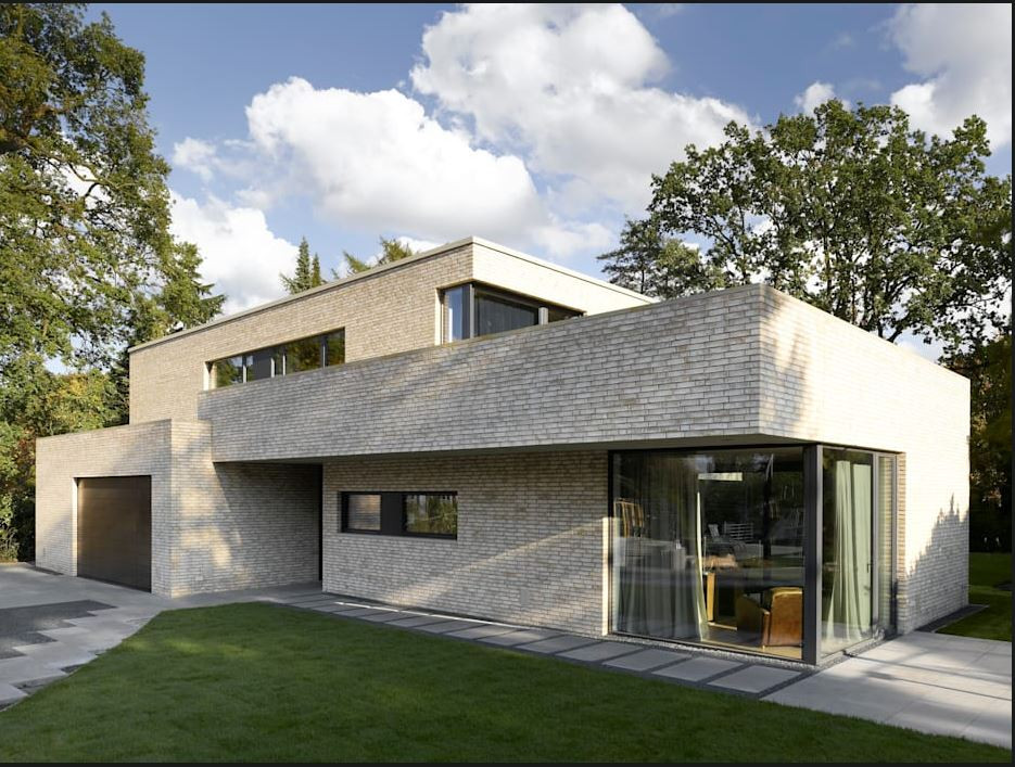 Một kiểu thiết kế mái phẳng khác nhưng theo phong cách retro độc đáo. Ảnh: Homify.