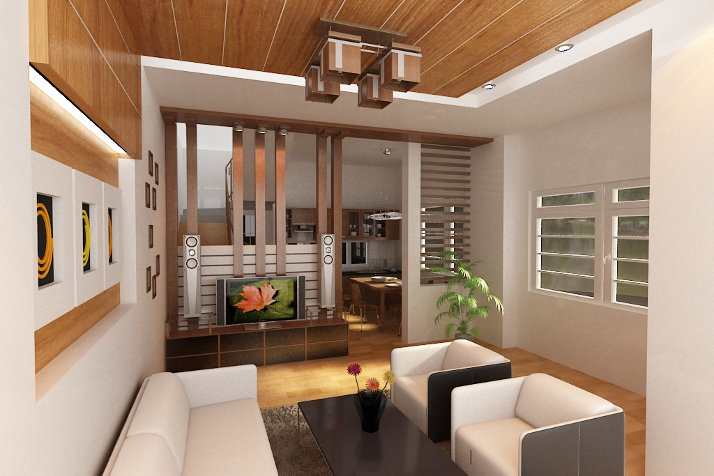 Thiết kế trần nhà bằng gỗ đem lại cảm giác mát mẻ, dễ chịu vào mùa hè và ấm áp vào mùa đông. Ảnh: Doanhuy.