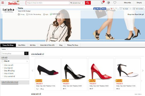 Cụ thể là thương hiệu giày Talaha trên trang thương mại điện tử Sendo (Sen Đỏ) của cô bán rất chạy. Với nhiều mẫu mã, màu sắc đa dạng từ giày cao gót, giày bệt hay sandal…, các sản phẩm giày của Talaha có mức giá đa dạng, phù hợp với nhiều đối tượng khách hàng.