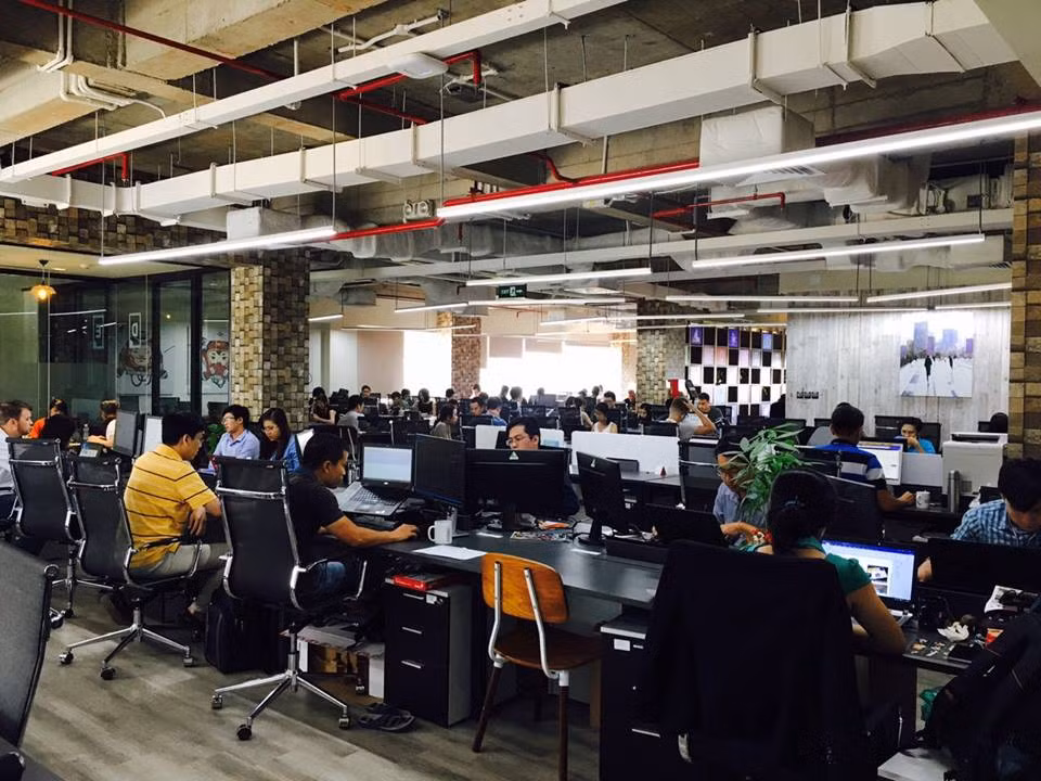 Không gian làm việc tại DreamPlex. Ảnh: Báo mới.