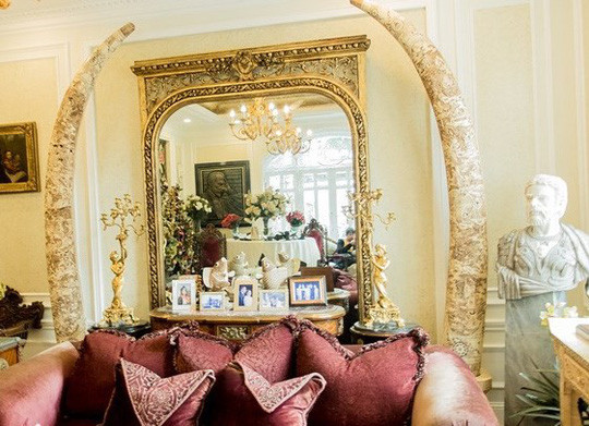 Biệt thự của hoa hậu Ngô Mỹ Uyên với nội thất vô cùng xa hoa, lộng lẫy khiến nhiều người choáng ngợp. Ảnh: nld.