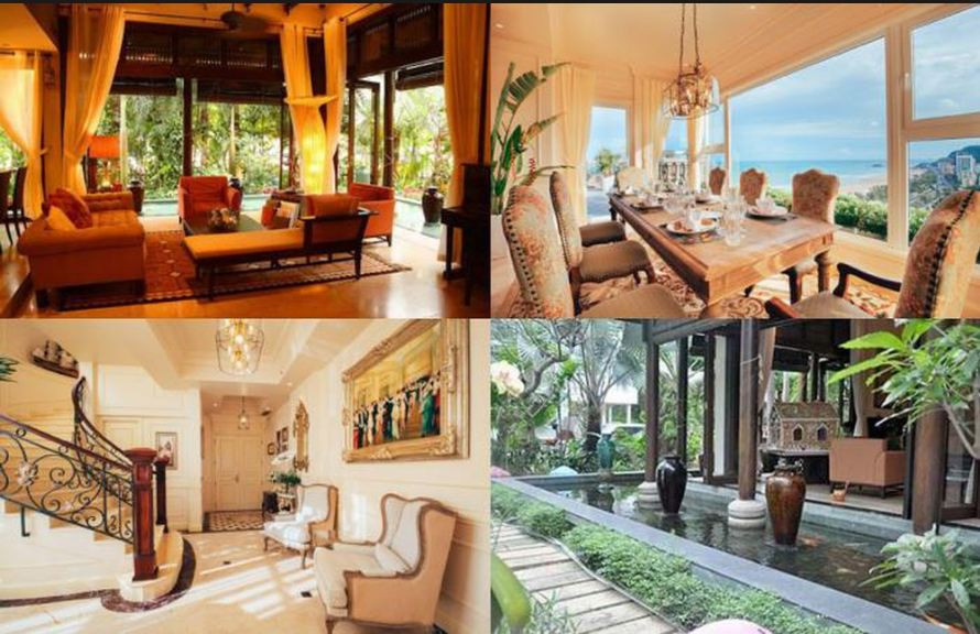 Hoa hậu Hà Kiều Anh cũng sở hữu một căn biệt thự vườn rộng 500m2 đẹp như resort nghỉ dưỡng cao cấp ở quận 2, TP.HCM. Ảnh: blogspot.