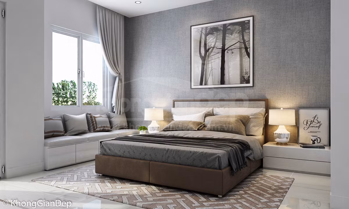 Vì vậy, bạn chỉ nên bố trí từ 1 - 2 cửa sổ dù phòng ngủ nhà bạn có lớn tới đâu. Ảnh: Kgdnews.