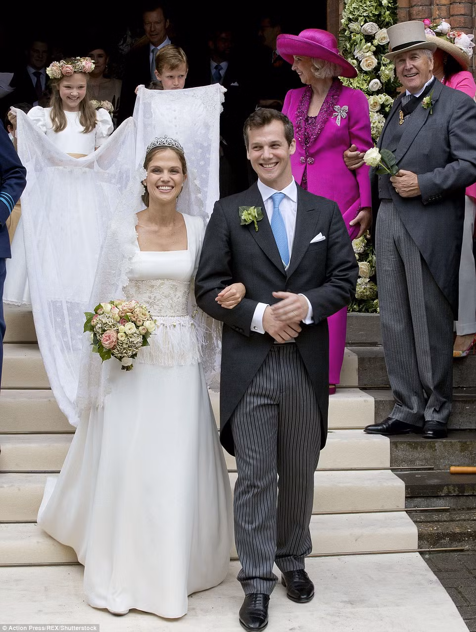 Công chúa Alix de Ligne kết hôn với bá tước Guillaume de Dampierre ngày hôm kia.