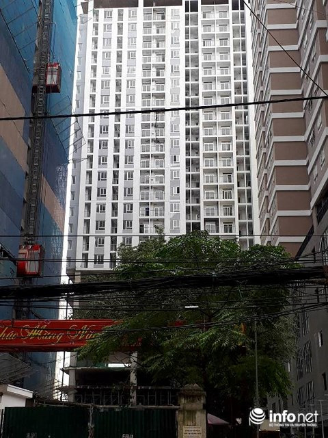 Ha Noi beu ten loat chung cu, cao oc vi pham trat tu xay dung