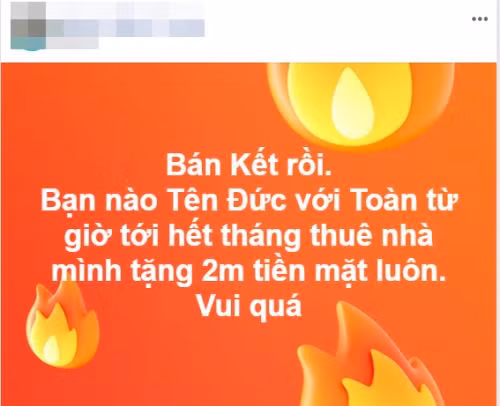 Thậm chí chỉ cần có tên Đức hoặc Toàn đi thuê nhà ở Hà Nội cũng sẽ được ông chủ nhà trọ tặng thêm 2 triệu. Ảnh: bnews.