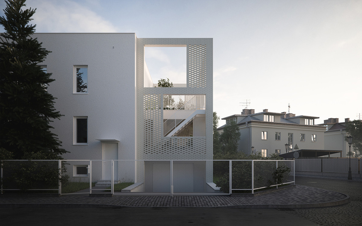 Những bức tường lỗ vừa cho phép ánh sáng len lỏi vào trong ngôi nhà lại vừa giúp ngăn cản bớt ánh sáng chói chang trong những ngày nắng chiếu quá gay gắt.