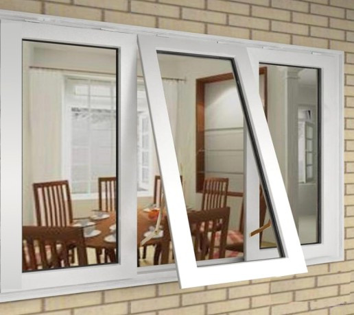 Cửa sổ hất phù hợp với những ngôi nhà có góc mở hẹp và diện tích dành cho cửa sổ khiêm tốn. Ảnh: Nhomkinhphuquy.