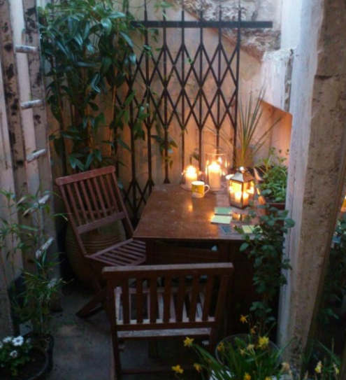 Một góc “xanh” của ngôi nhà để thư giãn. 