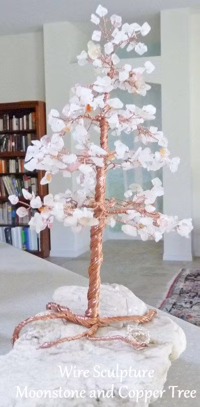 Cây bonsai hoa anh đào Nhật Bản từ đá.