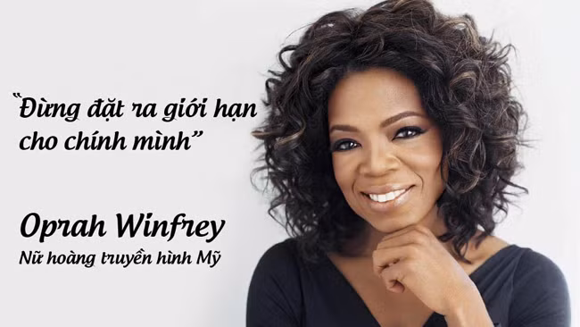 Nữ hoàng truyền hình Mỹ Oprah Winfrey.