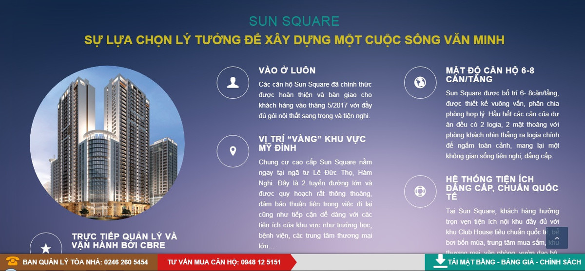 Chuyên gia nói gì về bất cập ở Sun Square của Đô Thị Thăng Long? Chuyen gia noi gi ve bat cap o Sun Square cua Do Thi Thang Long?