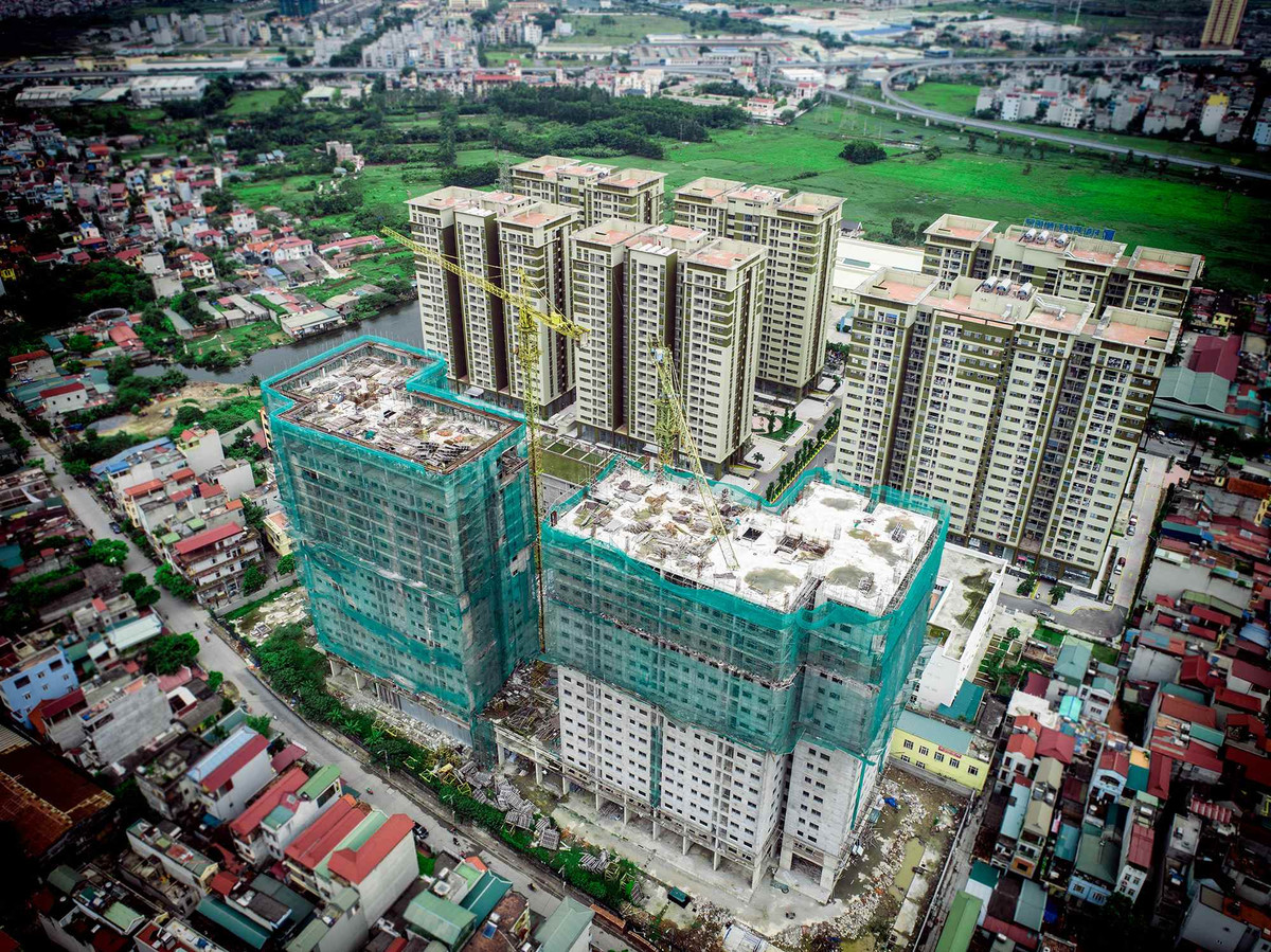 Hải Phát đang thế chấp tài sản gắn liền với đất hình thành trong tương lai dự án này. Ảnh: Hải Phát Group.