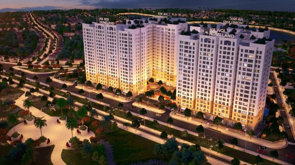 Theo chủ đầu tư giới thiệu, đây là dự án khu nhà ở cao tầng có quy mô diện tích 17.101 m2, với mật độ xây dựng gần 40%. Dự án gồm 4 tòa tháp cao 18 tầng, tổng số 1.224 căn hộ. Ảnh: hanoihome-land.com.