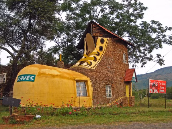 Ngôi nhà độc đáo được xây dựng từ năm 1990 bởi Ron Van Zyl - một doanh nhân và cũng là một nghệ sĩ. Ảnh: thenet.