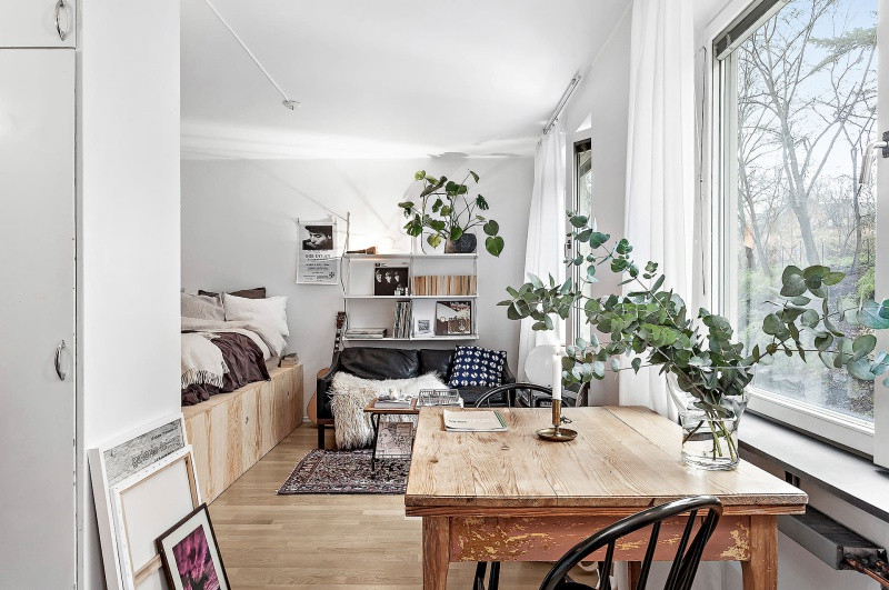 Với thiết kế thông minh, sáng tạo nên phòng ngủ dù nằm trong chung cư chỉ 20m2 nhưng vẫn rất “sang chảnh”. Ảnh: dailydreamdecor.