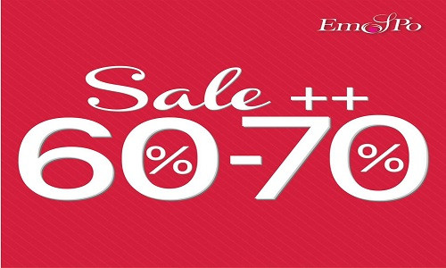 Từ ngày 11/3, thương hiệu Emspo thực hiện chương trình giảm giá từ 50 đến 70% cho tất cả các sản phẩm thu đông và hè 2015. 