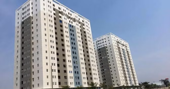 Theo Café Land, đây là khu chung cư dành cho người có thu nhập trung bình với giá bán gần 12 triệu/m2. Mỗi căn có diện tích từ 55 – 92m2. Ảnh: thương hiệu công luận.