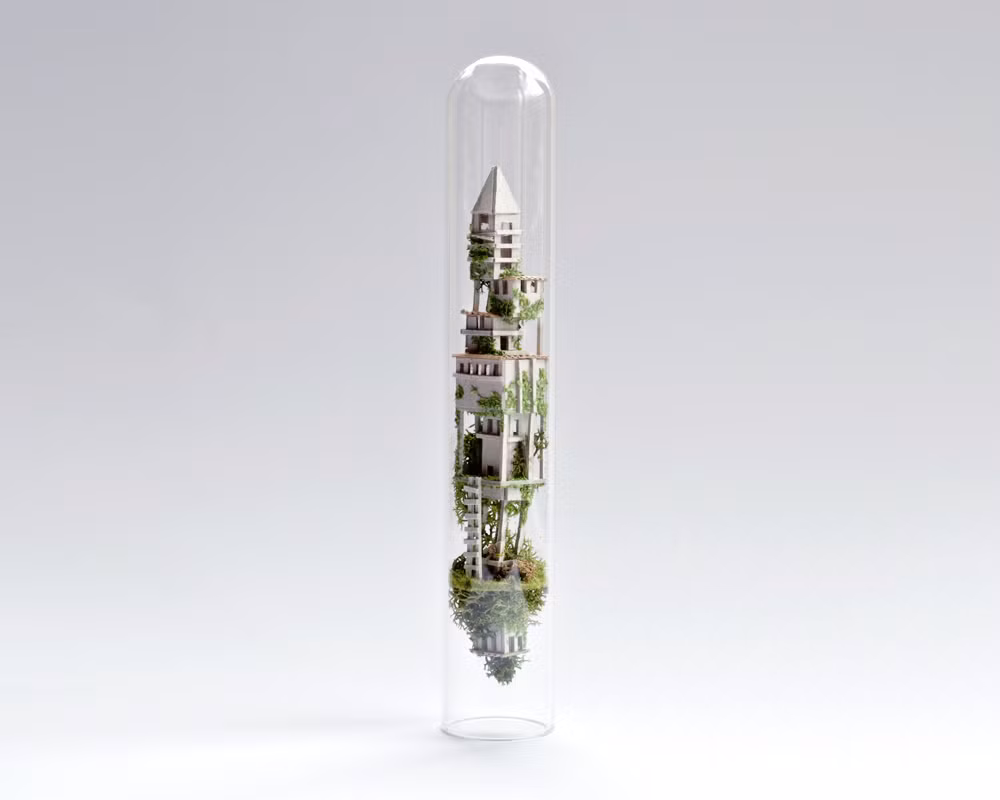 Một số ngôi nhà còn đặc biệt hơn nữa là có thể bay lơ lửng trong ống nghiệm nhờ lực hấp dẫn.