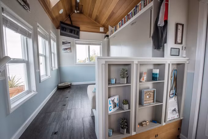 Nội thất thông minh được sử dụng khéo léo trong ngôi nhà.