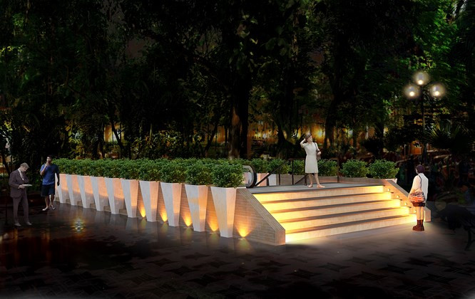 Phối cảnh ga C9 về đêm. Ảnh: Vietgiaitri.