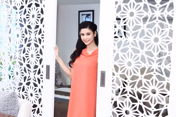 Ca sĩ Trương Quỳnh Anh đã từng rất hài lòng với căn hộ vừa tiền nhưng đẹp nhẹ nhàng này.