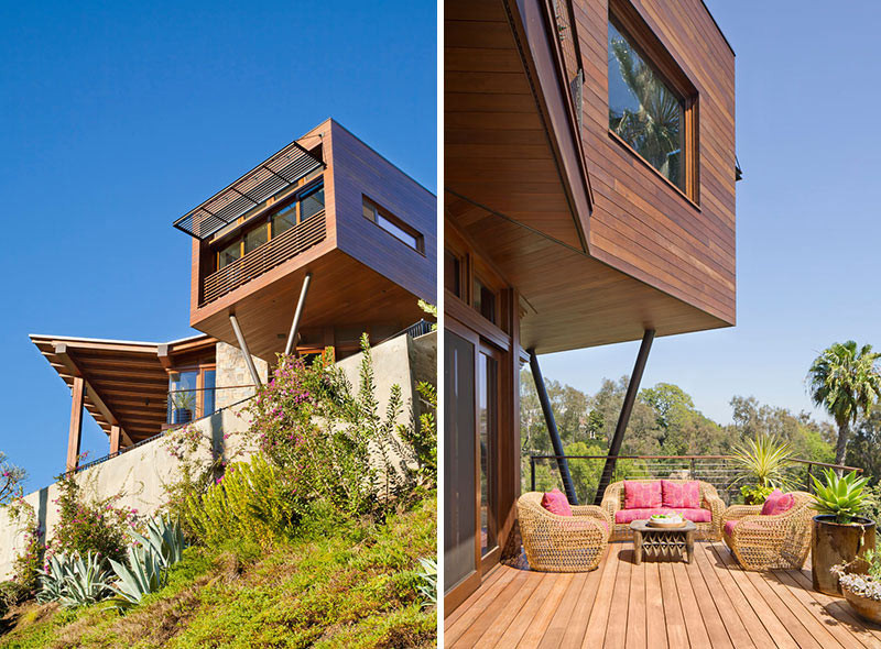 Thiết kế của ngôi nhà có sự kết hợp giữa những đường nét và hình khối, tạo nên vẻ đẹp ấn tượng, riêng có.