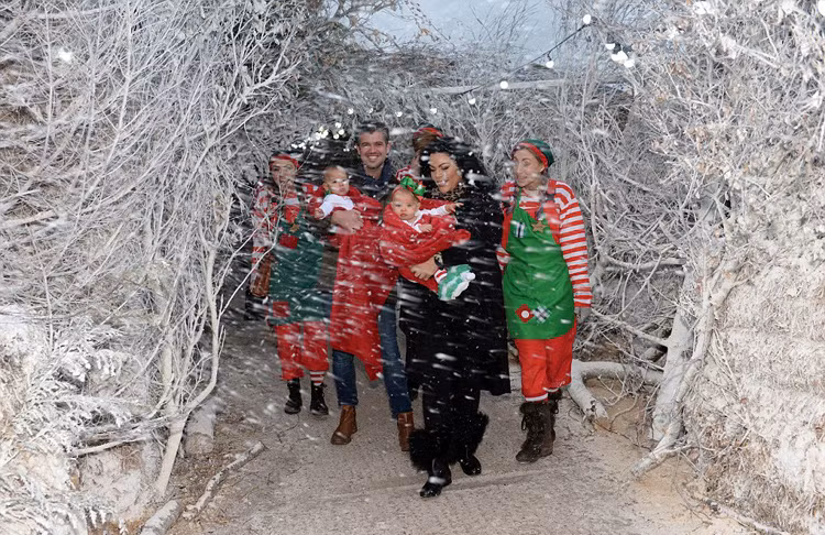 Họ thậm chí còn bao trọn một công viên có sức chứa tới 100 người chỉ để dành cho gia đình mình đón lễ Giáng sinh.