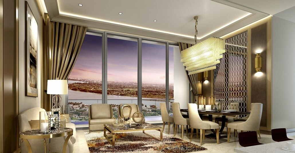 Hơn 500 căn hộ có diện tích từ 97 - 200m2 của Metropole được dự kiến tới năm 2021 sẽ hoàn thiện. Ảnh: Căn hộ The Metropole.