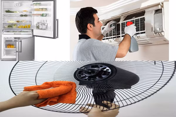 Điều quan trọng đầu tiên là phải sử dụng đúng cách các thiết bị tiêu tốn điện nhiều nhất trong gia đình bạn trong những ngày hè như: điều hòa nhiệt độ, tủ lạnh, quạt điện... để tiết kiệm tối đa năng lượng điện. Ảnh minh họa.